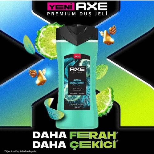 Axe Premium Collection Duş Jeli Aqua Bergamot 300 ml x 2 Adet